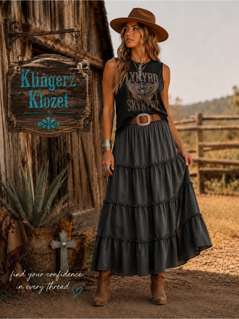 ZENANA Smocked Tiered Boho Maxi Dress – Size Small